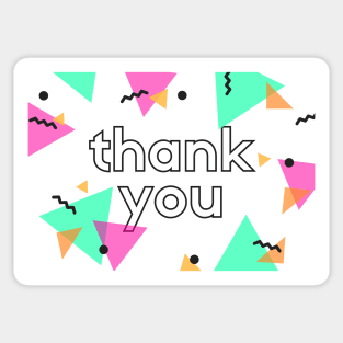 Thank You Card Sticker